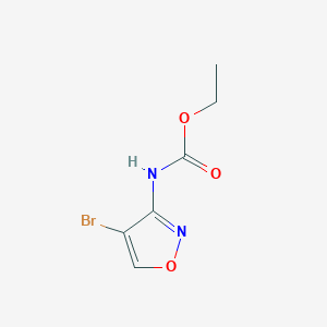 molecular formula C6H7BrN2O3 B13010915 Ethyl (4-bromoisoxazol-3-yl)carbamate 