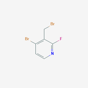 molecular formula C6H4Br2FN B13010939 4-Bromo-3-(bromomethyl)-2-fluoropyridine 