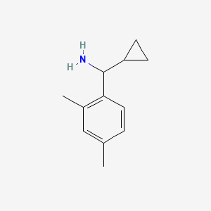 molecular formula C12H17N B13010962 (2,4-Dimethylphenyl)cyclopropylmethylamine CAS No. 54398-66-2