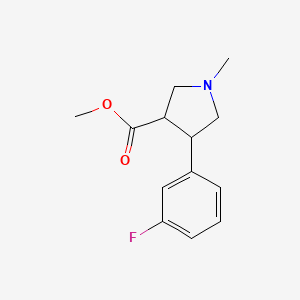 Methyl 4-(3-fluorophenyl)-1-methylpyrrolidine-3-carboxylate