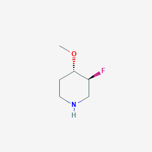 molecular formula C6H12FNO B13011001 (3S,4S)-3-Fluoro-4-methoxypiperidine 