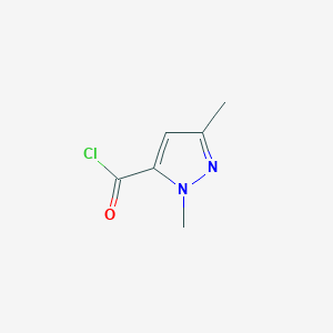 molecular formula C6H7ClN2O B1301101 1,3-Dimethyl-1H-pyrazole-5-carbonyl chloride CAS No. 55458-67-8