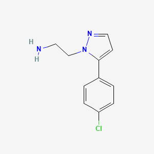 2-(5-(4-Chlorophenyl)-1H-pyrazol-1-yl)ethanamine