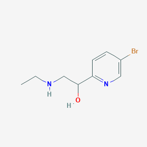 1-(5-Bromopyridin-2-yl)-2-(ethylamino)ethanol