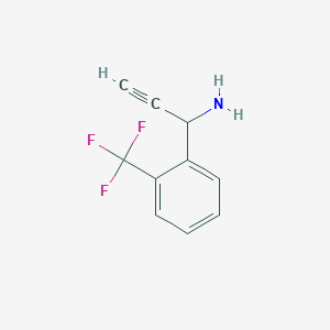 1-(2-(Trifluoromethyl)phenyl)prop-2-yn-1-amine