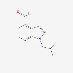 1-(2-methylpropyl)-1H-indazole-4-carbaldehyde