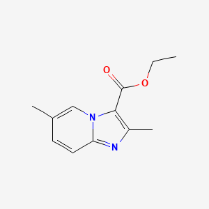 molecular formula C12H14N2O2 B1301115 2,6-二甲基咪唑并[1,2-a]吡啶-3-羧酸乙酯 CAS No. 81438-51-9