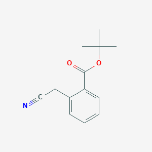 molecular formula C13H15NO2 B13011150 tert-Butyl 2-(cyanomethyl)benzoate 