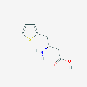 molecular formula C8H11NO2S B13011157 (S)-3-Amino-4-(thiophen-2-yl)butanoic acid 