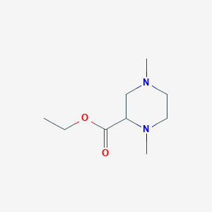 molecular formula C9H18N2O2 B1301116 Ethyl 1,4-dimethylpiperazine-2-carboxylate CAS No. 90729-01-4
