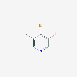 molecular formula C6H5BrFN B13011172 4-Bromo-3-fluoro-5-methylpyridine 