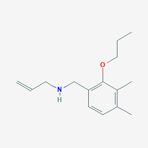 molecular formula C15H23NO B13011198 N-(3,4-Dimethyl-2-propoxybenzyl)prop-2-en-1-amine 