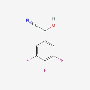 molecular formula C8H4F3NO B13011211 2-Hydroxy-2-(3,4,5-trifluorophenyl)acetonitrile 