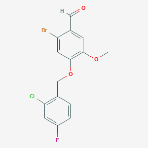 2-Bromo-4-((2-chloro-4-fluorobenzyl)oxy)-5-methoxybenzaldehyde