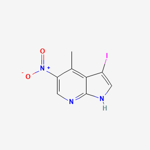 3-iodo-4-methyl-5-nitro-1H-pyrrolo[2,3-b]pyridine