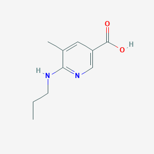 5-Methyl-6-(propylamino)nicotinic acid