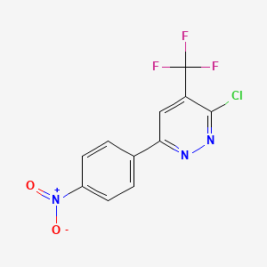 3-Chloro-6-(4-nitrophenyl)-4-(trifluoromethyl)pyridazine