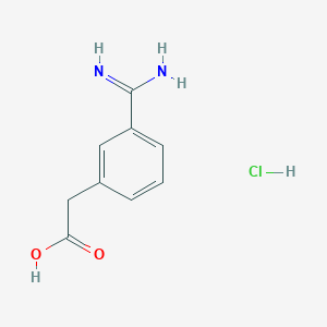 2-(3-Carbamimidoylphenyl)acetic acid hydrochloride