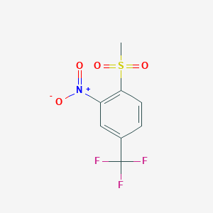 molecular formula C8H6F3NO4S B1301134 4-甲磺酰基-3-硝基苯三氟化物 CAS No. 364-48-7