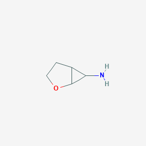 molecular formula C5H9NO B13011369 2-Oxabicyclo[3.1.0]hexan-6-amine 