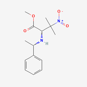 (S)-methyl 3-methyl-3-nitro-2-((S)-1-phenylethylamino)butanoate