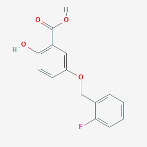 5-((2-Fluorobenzyl)oxy)-2-hydroxybenzoic acid