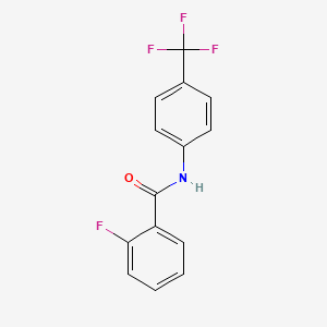 molecular formula C14H9F4NO B1301143 N-[4-(三氟甲基)苯基]-2-氟苯甲酰胺 CAS No. 2053-96-5