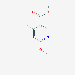 molecular formula C9H11NO3 B13011511 6-Ethoxy-4-methylnicotinic acid 