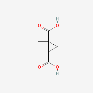 molecular formula C7H8O4 B13011535 Bicyclo[2.1.0]pentane-1,4-dicarboxylic acid 