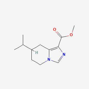 molecular formula C12H18N2O2 B13011549 Methyl 7-isopropyl-5,6,7,8-tetrahydroimidazo[1,5-A]pyridine-1-carboxylate 