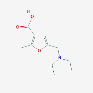 molecular formula C11H17NO3 B1301156 5-[(Diethylamino)methyl]-2-methylfuran-3-carboxylic acid CAS No. 296274-15-2