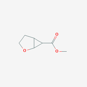 molecular formula C7H10O3 B13011572 Methyl 2-oxabicyclo[3.1.0]hexane-6-carboxylate CAS No. 89921-52-8