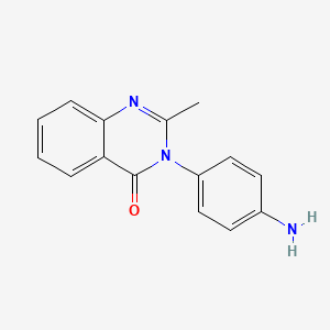 molecular formula C15H13N3O B1301159 3-(4-氨基苯基)-2-甲基-3H-喹唑啉-4-酮 CAS No. 27440-42-2