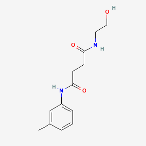 molecular formula C13H18N2O3 B1301161 Butanediamide, N'-(2-hydroxyethyl)-N'-(3-methylphenyl)- CAS No. 171088-68-9