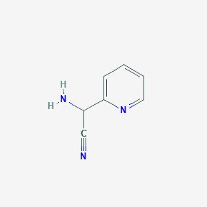 molecular formula C7H7N3 B13011637 2-Amino-2-(pyridin-2-YL)acetonitrile 