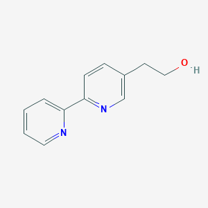 molecular formula C12H12N2O B13011648 2-([2,2'-Bipyridin]-5-yl)ethanol 