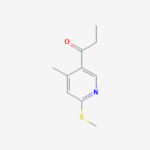 1-(4-Methyl-6-(methylthio)pyridin-3-yl)propan-1-one