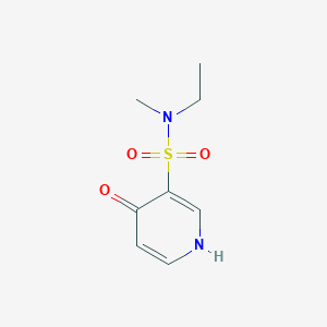 molecular formula C8H12N2O3S B13011686 N-Ethyl-4-hydroxy-N-methylpyridine-3-sulfonamide 