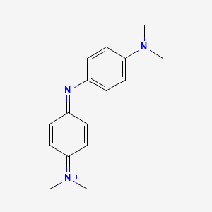 molecular formula C16H20N3+ B13011715 N-(4-((4-(dimethylamino)phenyl)imino)cyclohexa-2,5-dien-1-ylidene)-N-methylmethanaminium 