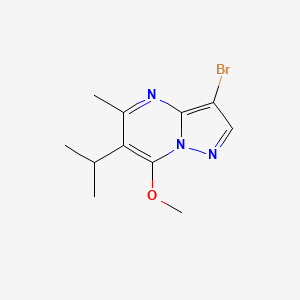 3-Bromo-7-methoxy-5-methyl-6-(propan-2-yl)pyrazolo[1,5-a]pyrimidine