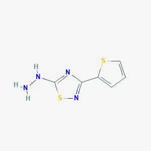5-Hydrazinyl-3-(thiophen-2-yl)-1,2,4-thiadiazole