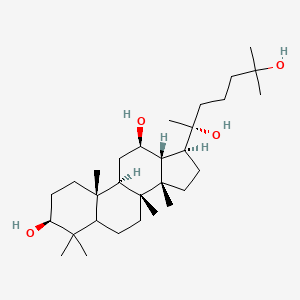 (3S,8R,9R,10R,12R,13R,14S,17S)-17-[(2R)-2,6-dihydroxy-6-methylheptan-2-yl]-4,4,8,10,14-pentamethyl-2,3,5,6,7,9,11,12,13,15,16,17-dodecahydro-1H-cyclopenta[a]phenanthrene-3,12-diol