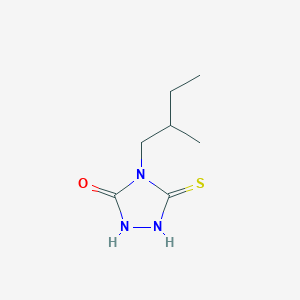molecular formula C7H13N3OS B1301176 5-Mercapto-4-(2-methylbutyl)-4H-1,2,4-triazol-3-OL CAS No. 306936-78-7