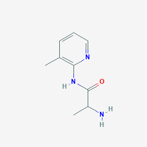 molecular formula C9H13N3O B13011776 2-amino-N-(3-methylpyridin-2-yl)propanamide 