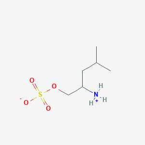 2-Ammonio-4-methylpentyl sulfate