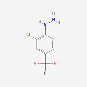 molecular formula C7H6ClF3N2 B1301183 (2-Chloro-4-(trifluoromethyl)phenyl)hydrazine CAS No. 86398-98-3