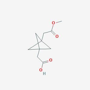 2-(3-(2-Methoxy-2-oxoethyl)bicyclo[1.1.1]pentan-1-yl)acetic acid