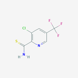 molecular formula C7H4ClF3N2S B1301185 3-Chloro-5-(trifluoromethyl)pyridine-2-carbothioamide CAS No. 175277-46-0