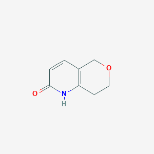 molecular formula C8H9NO2 B13011852 7,8-Dihydro-1H-pyrano[4,3-b]pyridin-2(5H)-one 