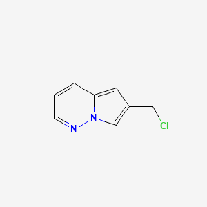 molecular formula C8H7ClN2 B13011856 6-(Chloromethyl)pyrrolo[1,2-b]pyridazine 